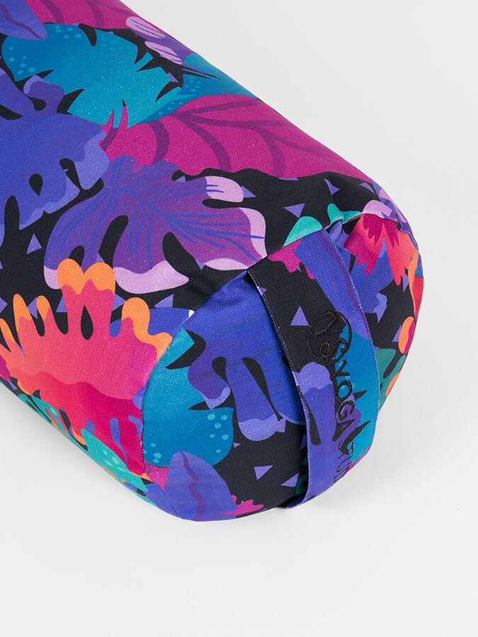Yoga Studio Organic Buckwheat Floral Meditation Bolster Cushion - mezetto Shopify Collective Yoga Studio Store