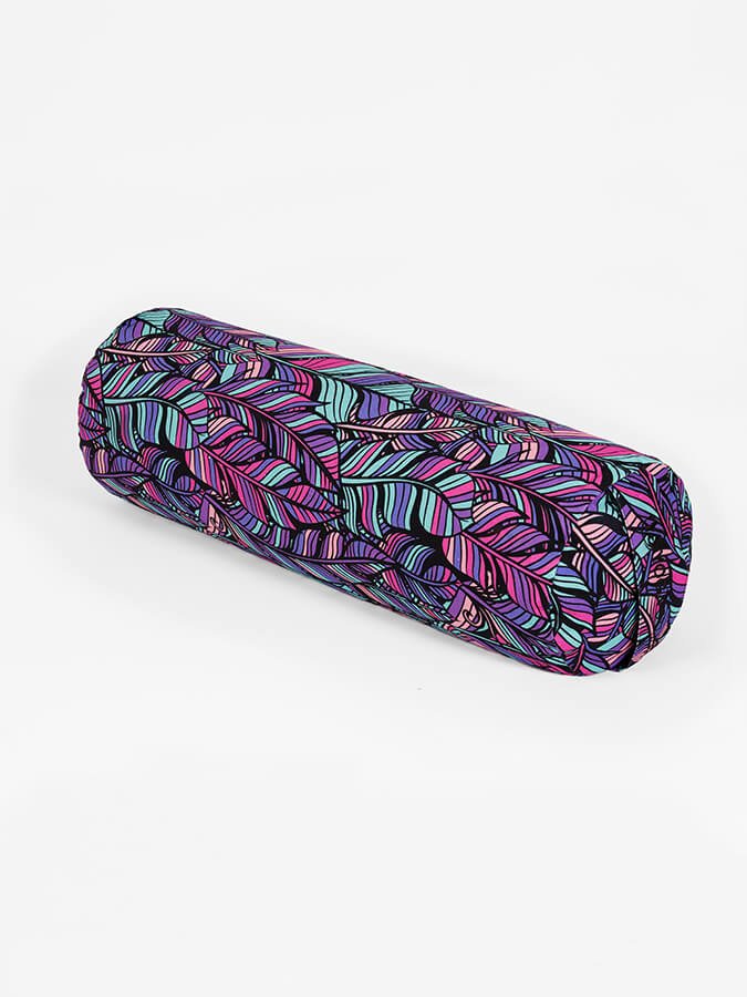 Yoga Studio Organic Buckwheat Floral Meditation Bolster Cushion - mezetto Shopify Collective Yoga Studio Store