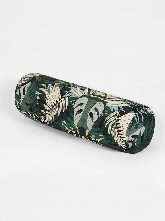 Yoga Studio Organic Buckwheat Floral Meditation Bolster Cushion - mezetto Shopify Collective Yoga Studio Store