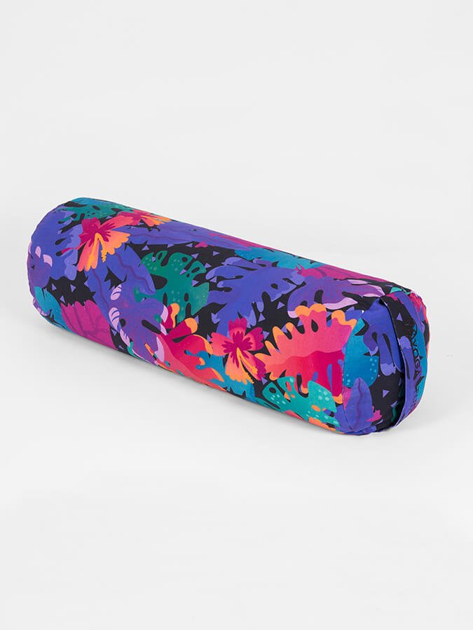 Yoga Studio Organic Buckwheat Floral Meditation Bolster Cushion - mezetto Shopify Collective Yoga Studio Store