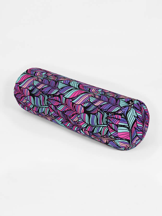 Yoga Studio Organic Buckwheat Floral Meditation Bolster Cushion - mezetto Shopify Collective Yoga Studio Store