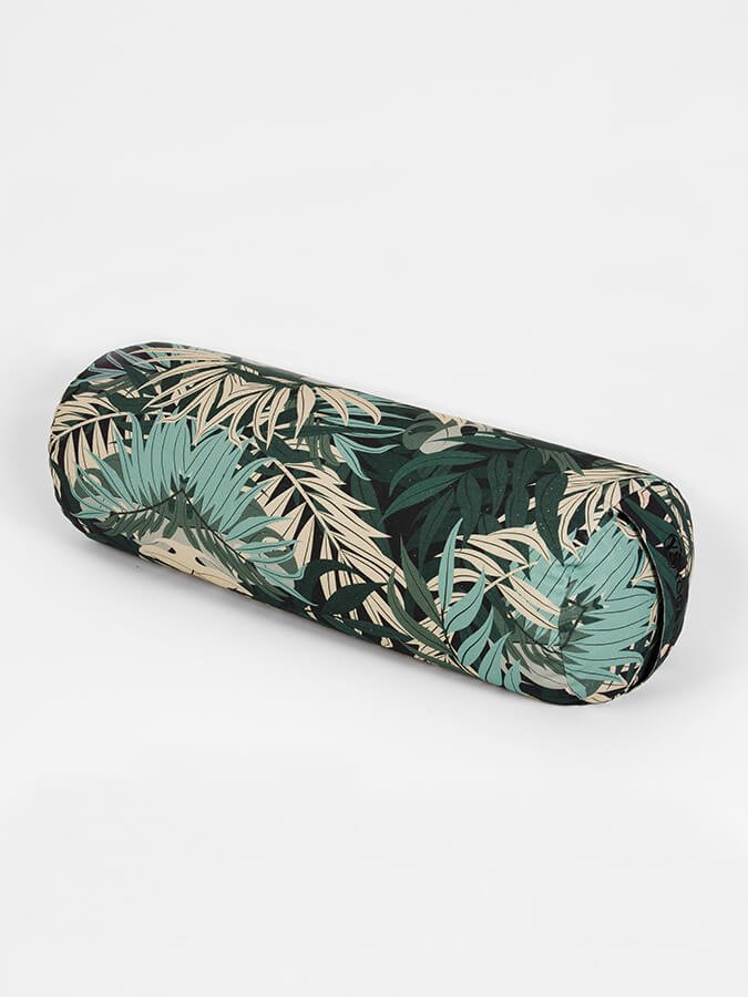 Yoga Studio Organic Buckwheat Floral Meditation Bolster Cushion - mezetto Shopify Collective Yoga Studio Store