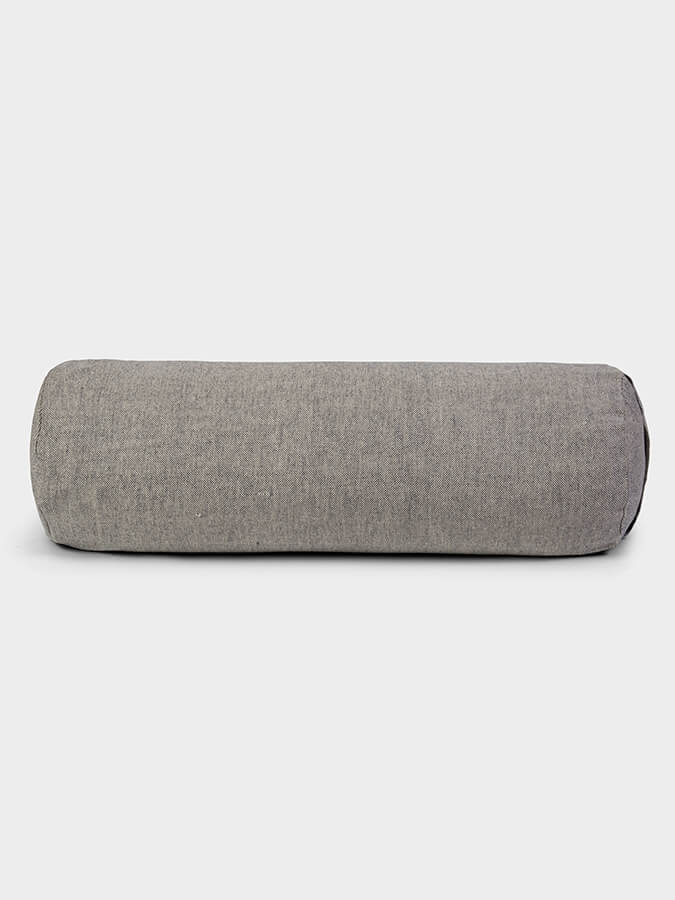 Yoga Studio Organic Buckwheat Two Toned Meditation Bolster Cushion - mezetto Shopify Collective Yoga Studio Store