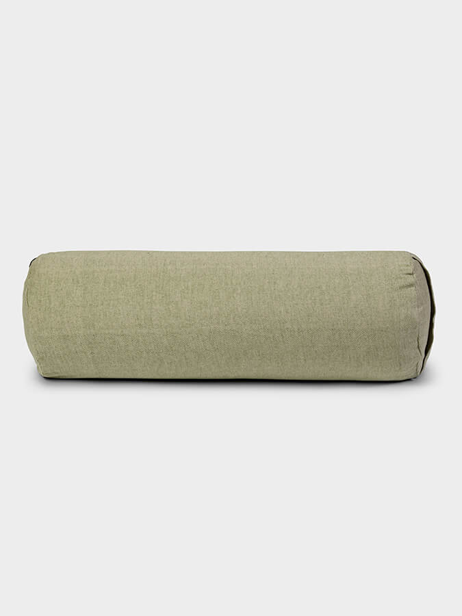 Yoga Studio Organic Buckwheat Two Toned Meditation Bolster Cushion - mezetto Shopify Collective Yoga Studio Store