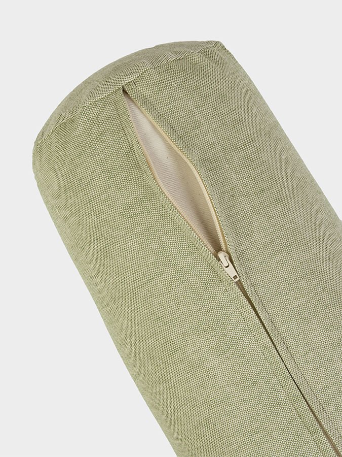 Yoga Studio Organic Buckwheat Two Toned Meditation Bolster Cushion - mezetto Shopify Collective Yoga Studio Store