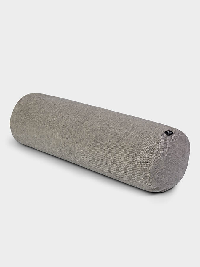 Yoga Studio Organic Buckwheat Two Toned Meditation Bolster Cushion - mezetto Shopify Collective Yoga Studio Store