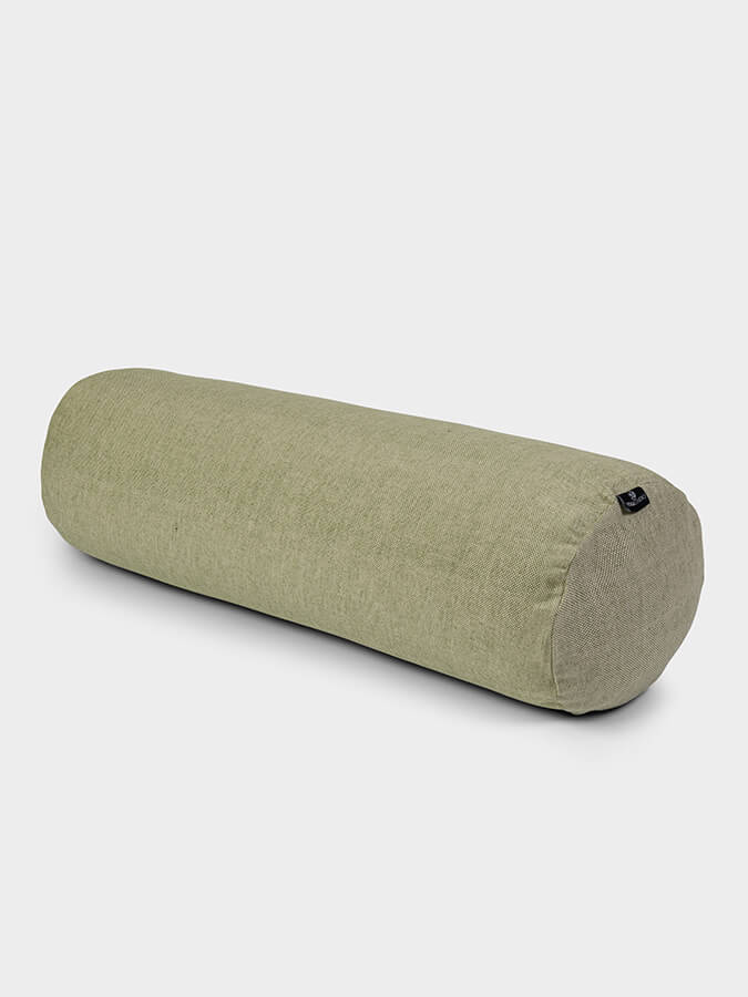 Yoga Studio Organic Buckwheat Two Toned Meditation Bolster Cushion - mezetto Shopify Collective Yoga Studio Store