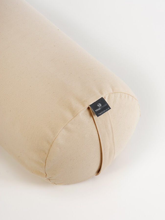 Yoga Studio Organic Cotton Buckwheat Lotus Meditation Bolster Cushion - mezetto Shopify Collective Yoga Studio Store