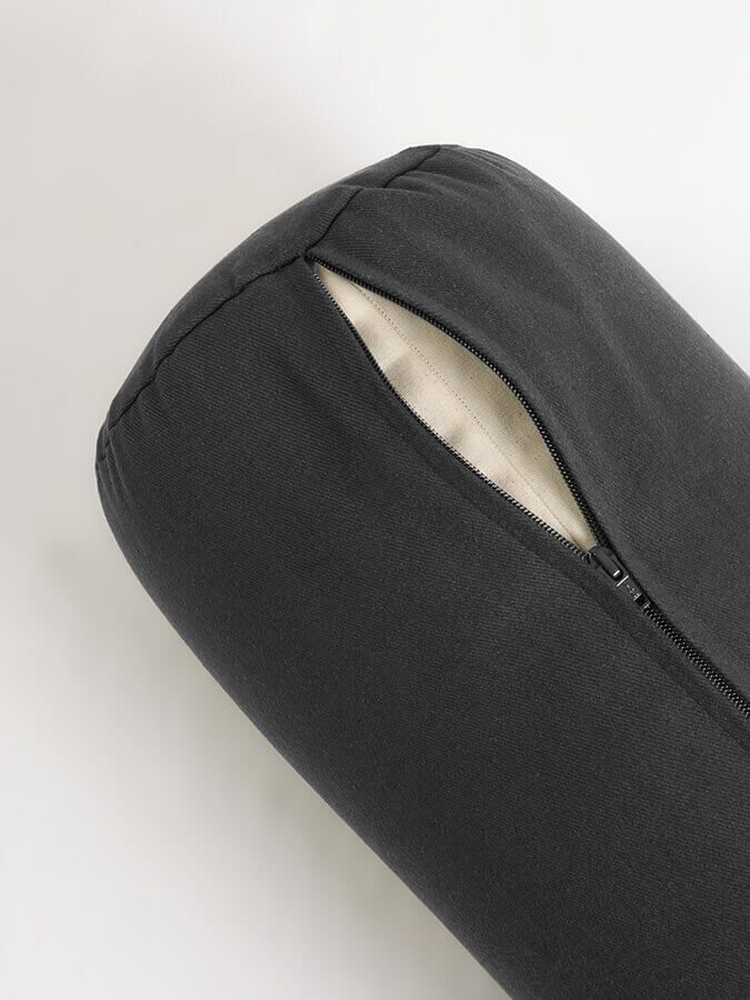 Yoga Studio Organic Cotton Buckwheat Lotus Meditation Bolster Cushion - mezetto Shopify Collective Yoga Studio Store