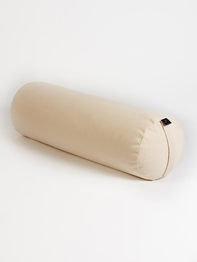 Yoga Studio Organic Cotton Buckwheat Lotus Meditation Bolster Cushion - mezetto Shopify Collective Yoga Studio Store