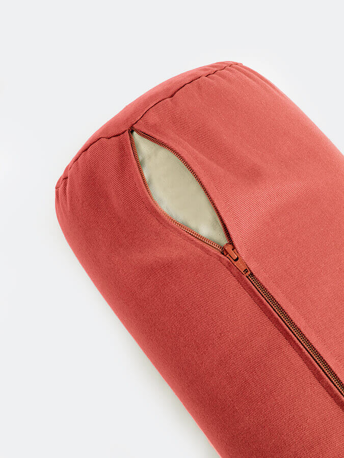 Yoga Studio Organic Cotton Buckwheat Lotus Meditation Bolster Cushion - mezetto Shopify Collective Yoga Studio Store
