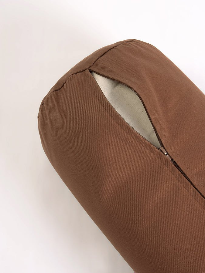 Yoga Studio Organic Cotton Buckwheat Lotus Meditation Bolster Cushion - mezetto Shopify Collective Yoga Studio Store