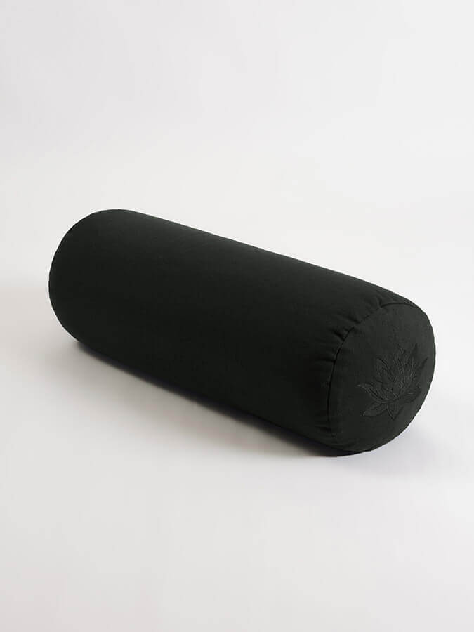 Yoga Studio Organic Cotton Buckwheat Lotus Meditation Bolster Cushion - mezetto Shopify Collective Yoga Studio Store