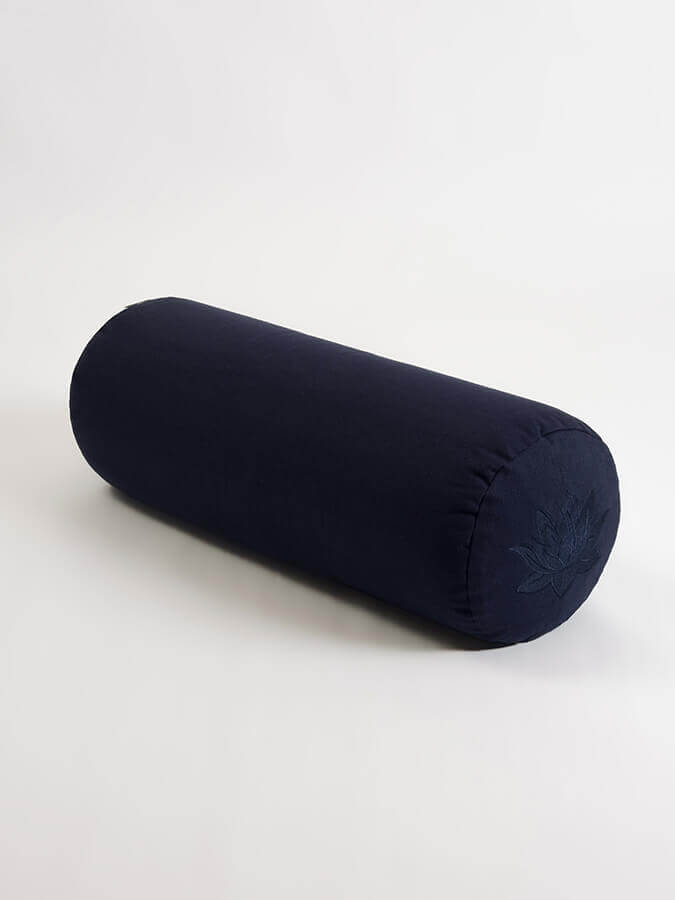 Yoga Studio Organic Cotton Buckwheat Lotus Meditation Bolster Cushion - mezetto Shopify Collective Yoga Studio Store