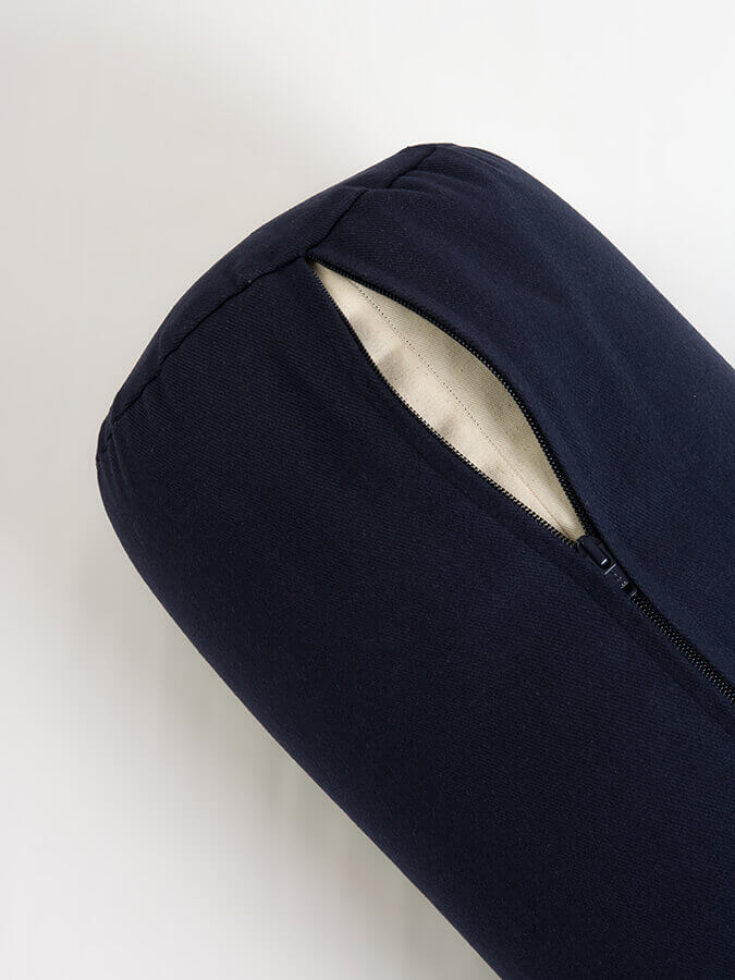 Yoga Studio Organic Cotton Buckwheat Lotus Meditation Bolster Cushion - mezetto Shopify Collective Yoga Studio Store