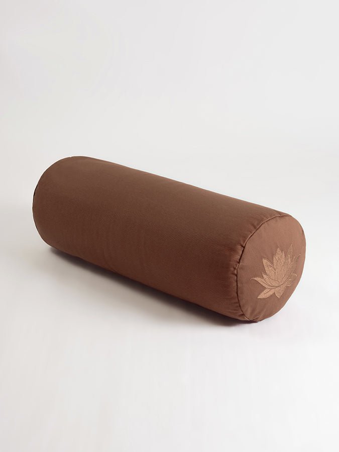 Yoga Studio Organic Cotton Buckwheat Lotus Meditation Bolster Cushion - mezetto Shopify Collective Yoga Studio Store