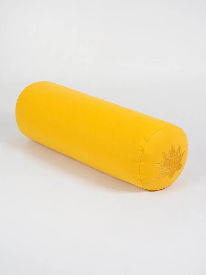 Yoga Studio Organic Cotton Buckwheat Lotus Meditation Bolster Cushion - mezetto Shopify Collective Yoga Studio Store