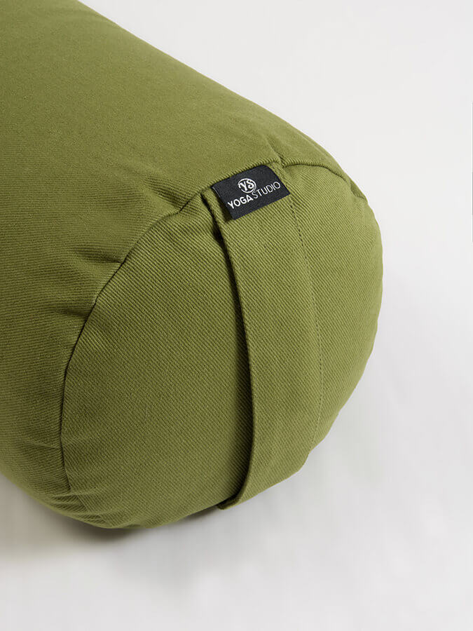 Yoga Studio Organic Cotton Buckwheat Lotus Meditation Bolster Cushion - mezetto Shopify Collective Yoga Studio Store