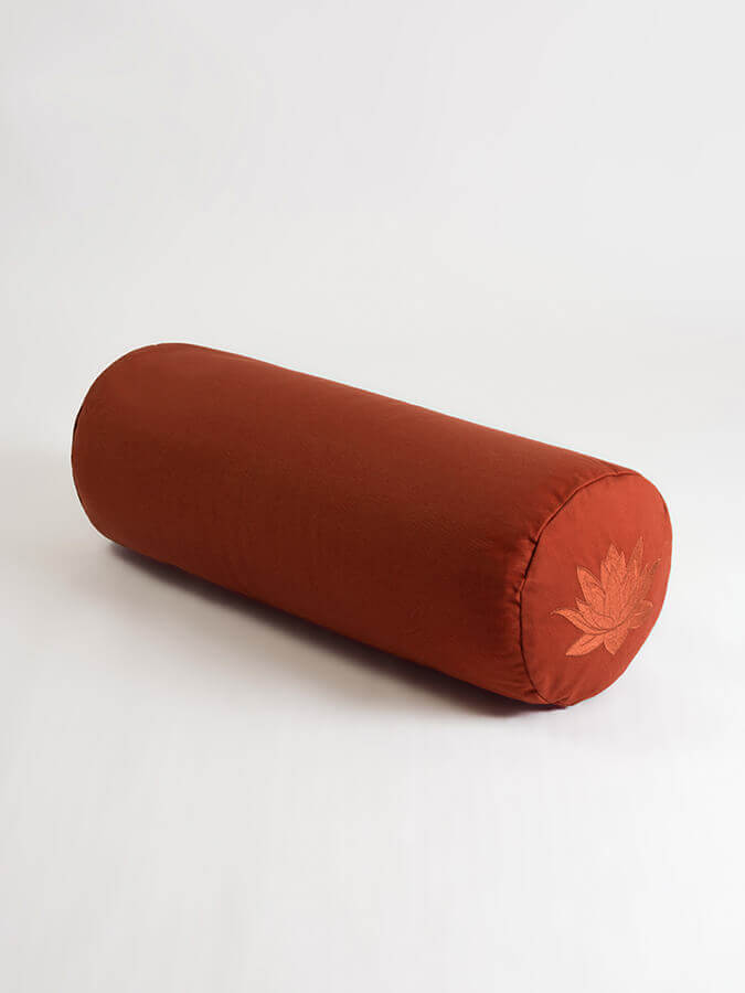 Yoga Studio Organic Cotton Buckwheat Lotus Meditation Bolster Cushion - mezetto Shopify Collective Yoga Studio Store