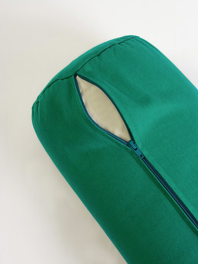Yoga Studio Organic Cotton Buckwheat Lotus Meditation Bolster Cushion - mezetto Shopify Collective Yoga Studio Store