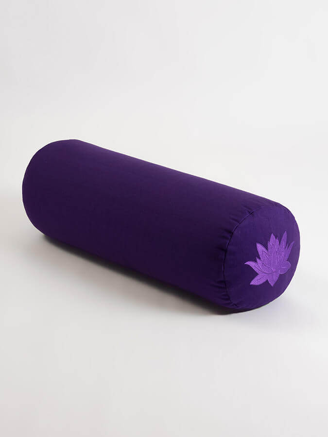 Yoga Studio Organic Cotton Buckwheat Lotus Meditation Bolster Cushion - mezetto Shopify Collective Yoga Studio Store