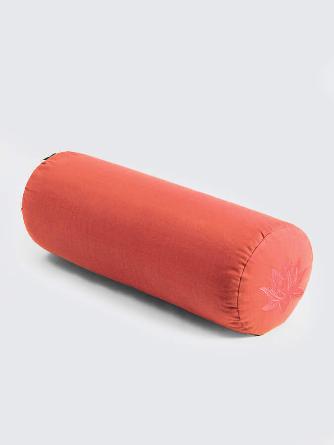 Yoga Studio Organic Cotton Buckwheat Lotus Meditation Bolster Cushion - mezetto Shopify Collective Yoga Studio Store