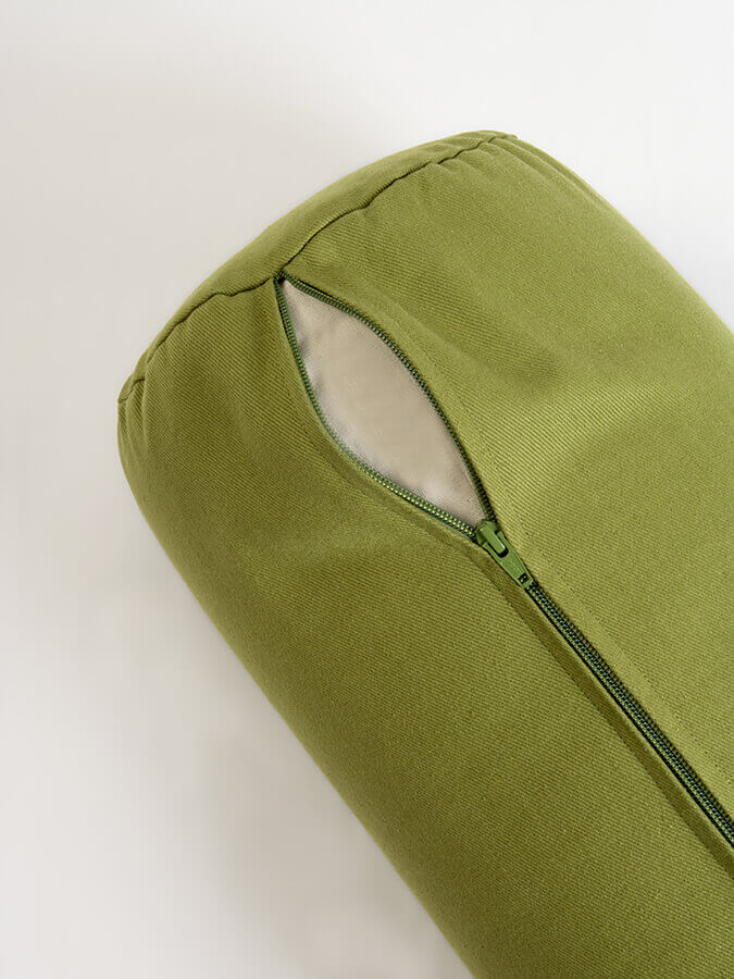 Yoga Studio Organic Cotton Buckwheat Lotus Meditation Bolster Cushion - mezetto Shopify Collective Yoga Studio Store