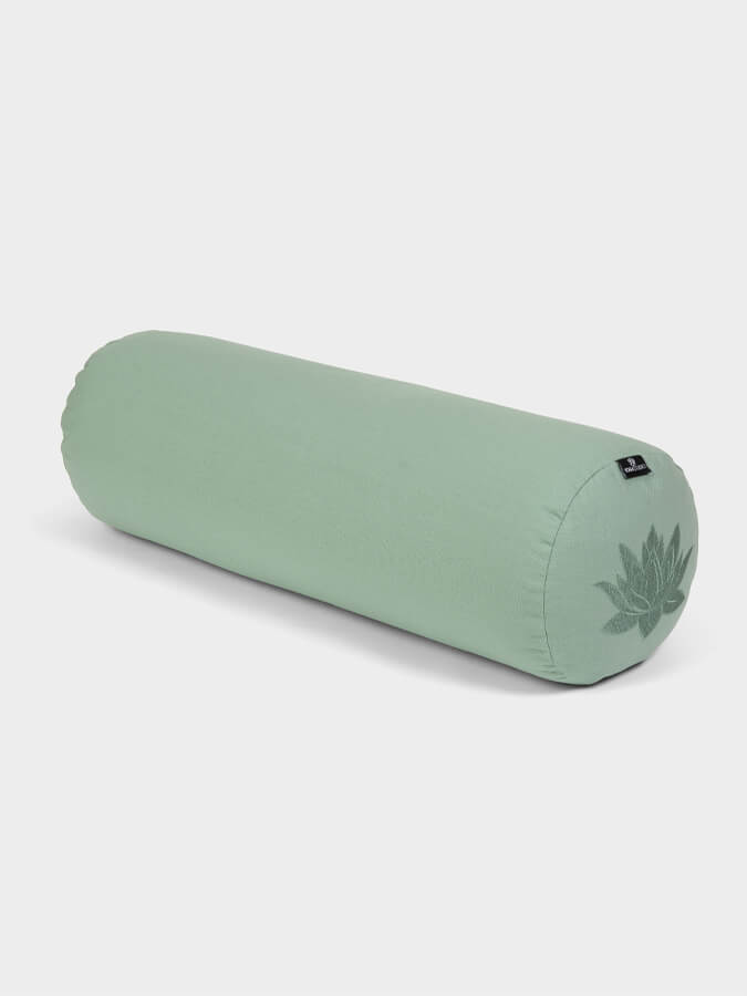 Yoga Studio Organic Cotton Buckwheat Lotus Meditation Bolster Cushion - mezetto Shopify Collective Yoga Studio Store