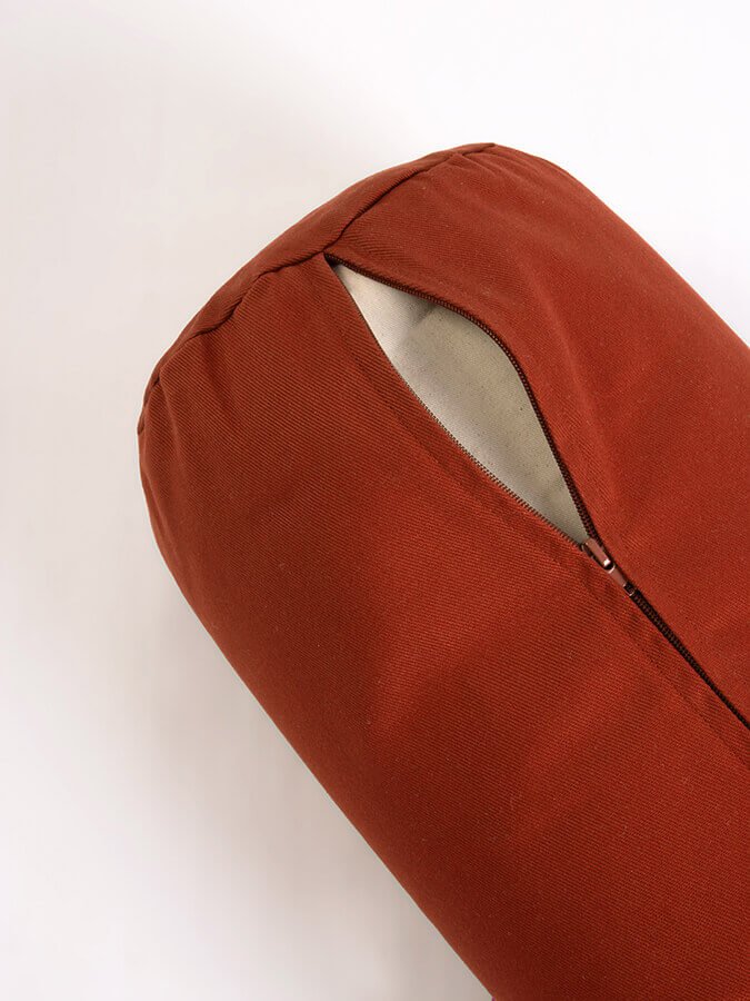 Yoga Studio Organic Cotton Buckwheat Lotus Meditation Bolster Cushion - mezetto Shopify Collective Yoga Studio Store