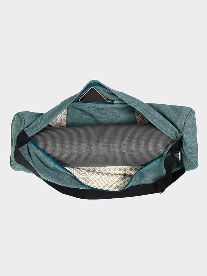 Yoga Studio Organic Cotton Two Toned Yoga Mat Bag - mezetto Shopify Collective Yoga Studio Store