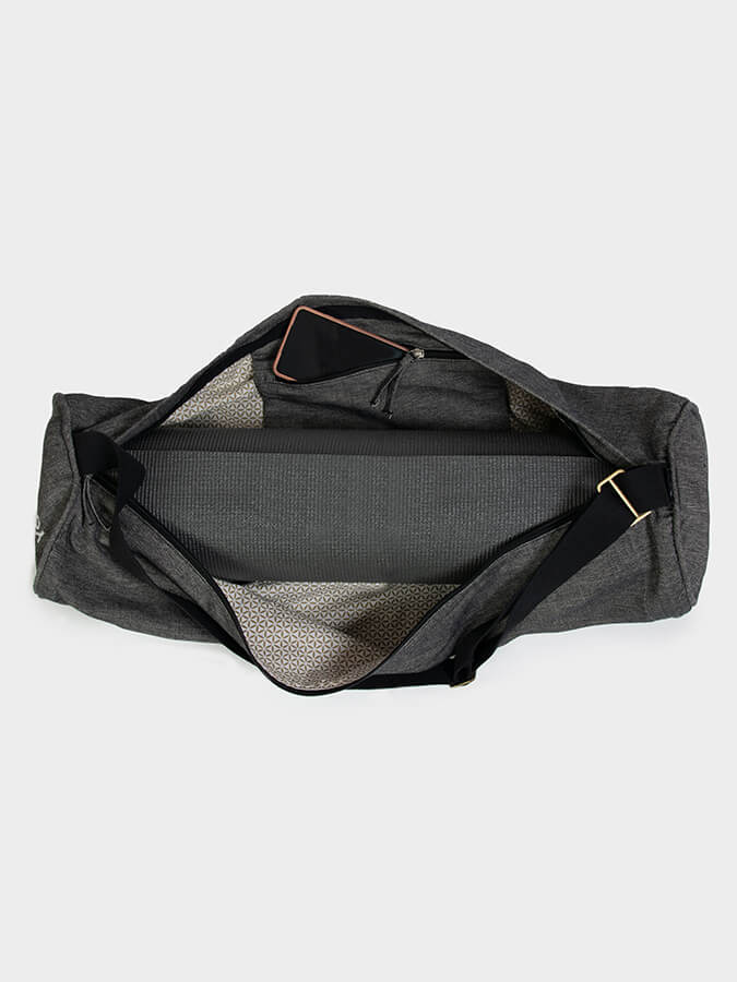 Yoga Studio Organic Cotton Two Toned Yoga Mat Bag - mezetto Shopify Collective Yoga Studio Store