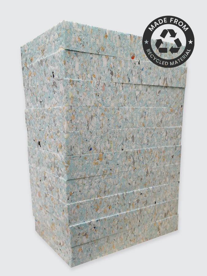 Yoga Studio Recycled Chip Foam Full Yoga Blocks (10 Pack) - mezetto Shopify Collective Yoga Studio Store