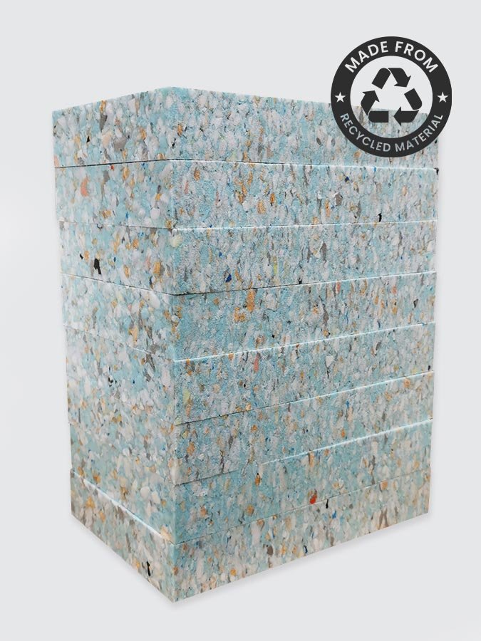 Yoga Studio Recycled Chip Foam Full Yoga Blocks (8 Pack) - mezetto Shopify Collective Yoga Studio Store