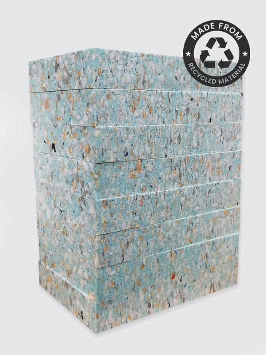 Yoga Studio Recycled Chip Foam Full Yoga Blocks (8 Pack) - mezetto Shopify Collective Yoga Studio Store