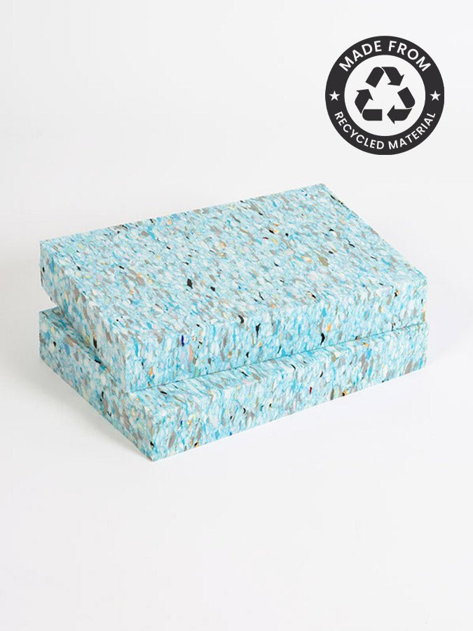Yoga Studio Recycled Chip Foam Full Yoga Blocks (Twin Pack) - mezetto Shopify Collective Yoga Studio Store