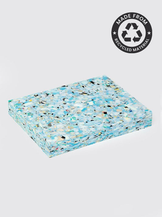 Yoga Studio Recycled Chip Foam Pilates Head Block (20 x 15 x 2.5cm) - mezetto Shopify Collective Yoga Studio Store