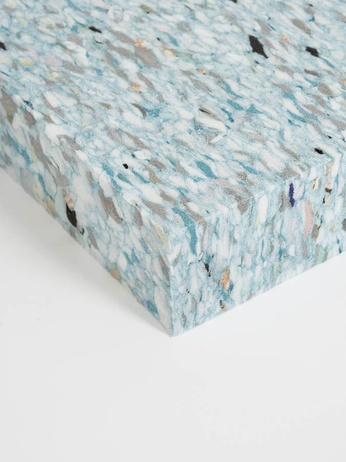 Yoga Studio Recycled Chip Foam Yoga Block (40 x 30 x 5cm) - mezetto Shopify Collective Yoga Studio Store