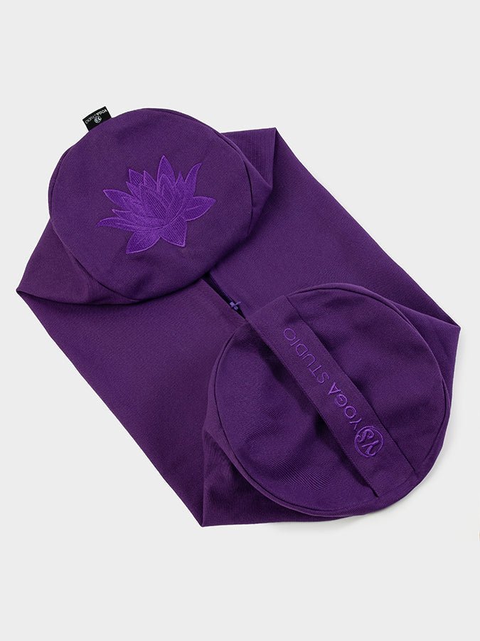 Yoga Studio Replacement Round Lotus Bolster Outer Cushion Cover - mezetto Shopify Collective Yoga Studio Store