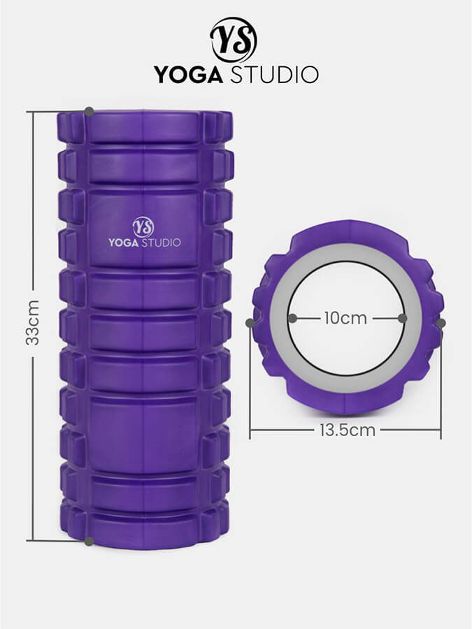 Yoga Studio SMR Trigger Point Grid Foam Massage Roller - mezetto Shopify Collective Yoga Studio Store