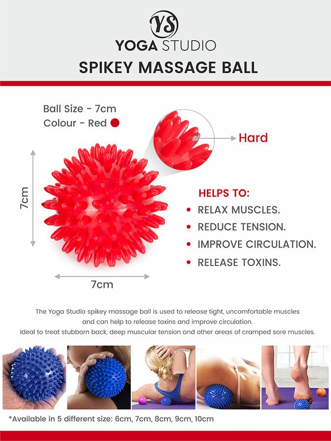 Yoga Studio Spiky Massage Ball - mezetto Shopify Collective Yoga Studio Store