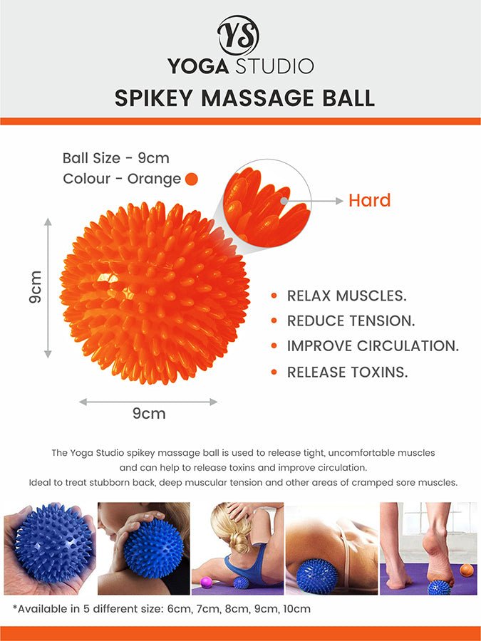 Yoga Studio Spiky Massage Ball - mezetto Shopify Collective Yoga Studio Store