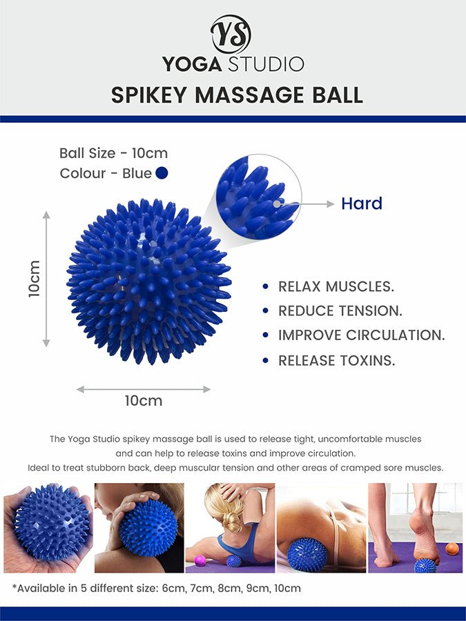 Yoga Studio Spiky Massage Ball - mezetto Shopify Collective Yoga Studio Store