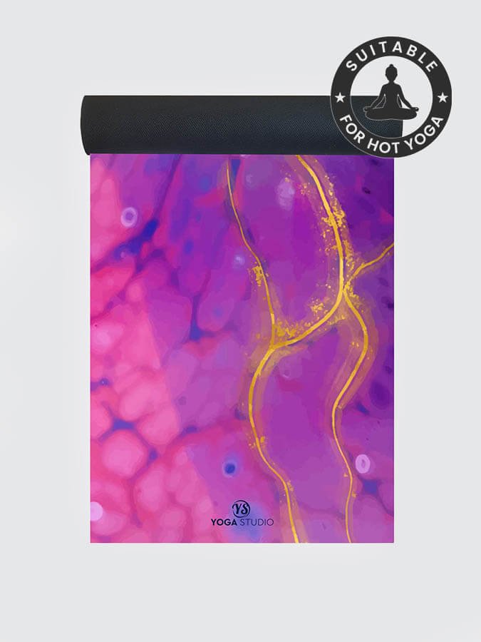 Yoga Studio Vegan Suede Microfiber Yoga Mat 4mm - mezetto Shopify Collective Yoga Studio Store