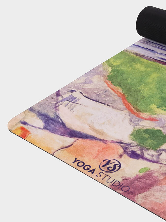 Yoga Studio Vegan Suede Microfiber Yoga Mat 4mm - mezetto Shopify Collective Yoga Studio Store