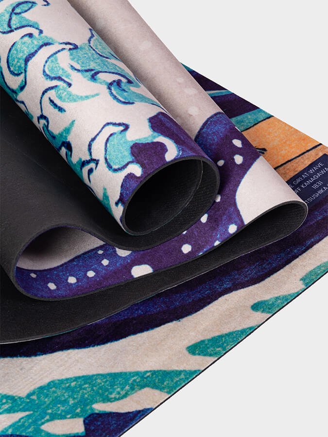 Yoga Studio Vegan Suede Microfiber Yoga Mat 4mm - mezetto Shopify Collective Yoga Studio Store