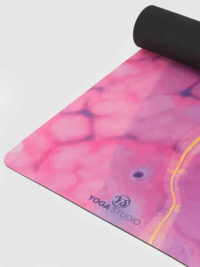 Yoga Studio Vegan Suede Microfiber Yoga Mat 4mm - mezetto Shopify Collective Yoga Studio Store