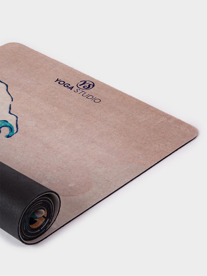 Yoga Studio Vegan Suede Microfiber Yoga Mat 4mm - mezetto Shopify Collective Yoga Studio Store