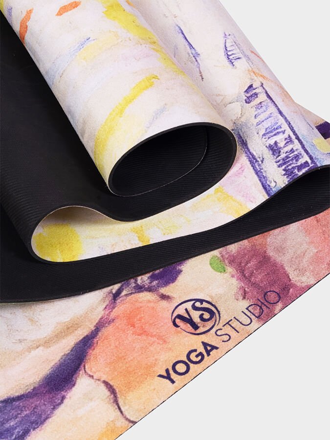 Yoga Studio Vegan Suede Microfiber Yoga Mat 4mm - mezetto Shopify Collective Yoga Studio Store