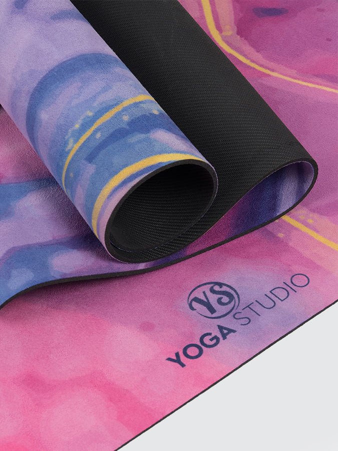 Yoga Studio Vegan Suede Microfiber Yoga Mat 4mm - mezetto Shopify Collective Yoga Studio Store