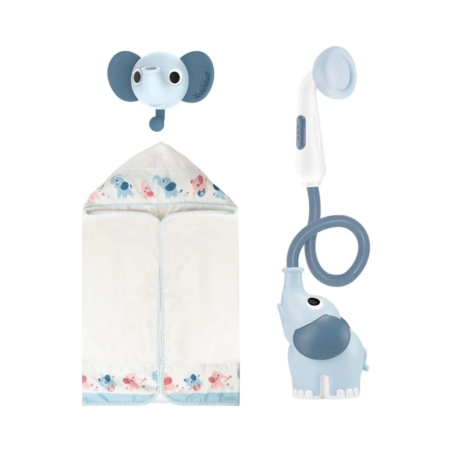 Yookidoo Baby Shower Gift Set Elephant - Cloudy Blue - mezetto ebebek ebebek